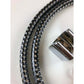 Shattaf Muslim Bidet Shower Head Spray Holder Hose chrome hose close look 
