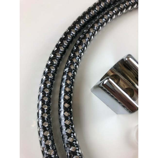 Shattaf Muslim Bidet Shower Head Spray Holder Hose chrome hose close look