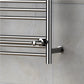 490 x 680mm Dual Fuel Chrome Towel Rail Radiator Top Shelf & Two Towel Holder OSLO For Bathroom & Kitchen
