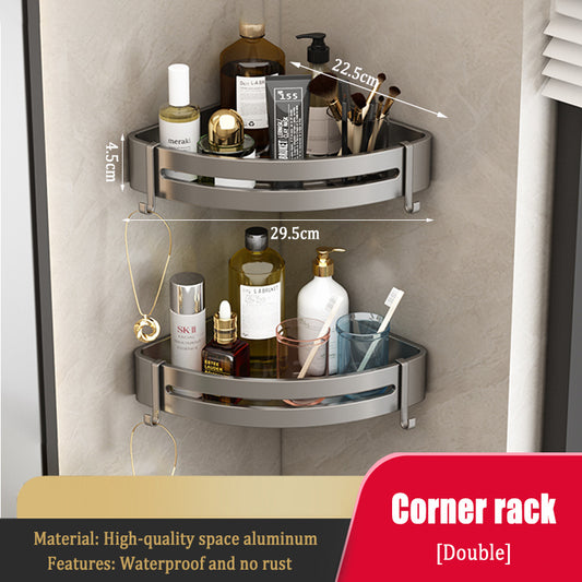 Wasserdichtes Dreieckregal, Eckaufbewahrung, Wandmontage, 2 Stück 