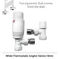 400mm Wide - 800mm High Flat White Heated Towel Rail Radiator 