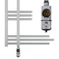 500mm Wide – 1200mm High Sydney Chrome Electric Designer Heated Towel Rail Radiator 