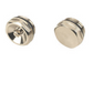 Chrom-Verschlussstopfen und manuelles Entlüftungsventil 1/2" BSP 15mm 
