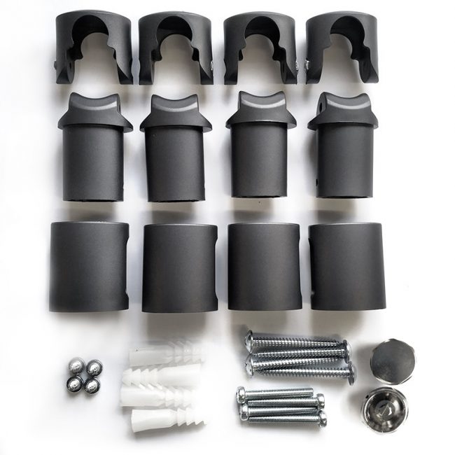 300mm Wide - 700mm High Anthracite Grey Heated Towel Rail Radiator