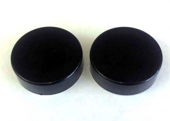 2 Black Cover Cap for Radiators blanking plug and Air vent valves ...