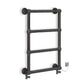 Dual Fuel 500 x 750mm Straight Anthracite Grey Designer Heated Towel Rail Radiator - (incl. Valves + Electric Heating Kit) 