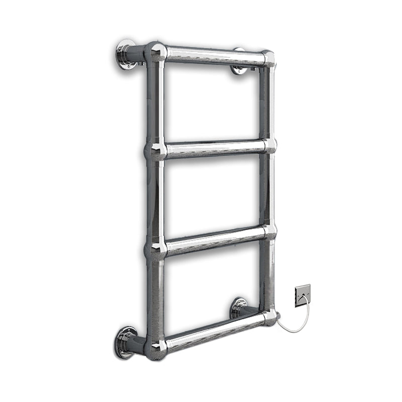  500mm Wide - 750mm High Modern Chrome Electric Towel Rail Radiator Charlotte Designer Bathroom
