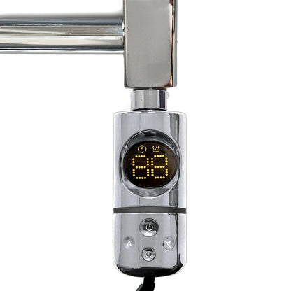  700 mm breit – 1000 mm hoch, gebogener, elektrischer Handtuchheizkörper aus Chrom 