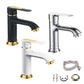 Bathroom Sink Tap Brass Single Lever Faucet Mixer Black White Chrome Gold 