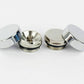 Two Chrome Cover Cap for Towel Rail Radiator blanking plug and air vent valve 