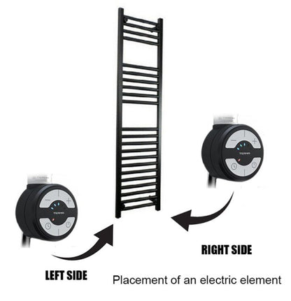  Terma MOA Thermostatic Electric Element for Heated Towel Rail Radiator Black 