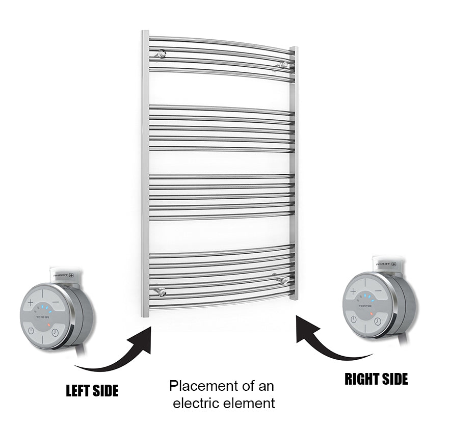  Terma MOA Electrical Towel Rail Radiator Heating Element With T-Pieces