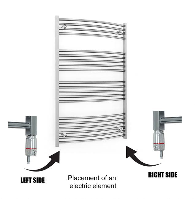 Chrome GT Thermostatic Heating Element - For Electric Heated Towel Rail Radiator