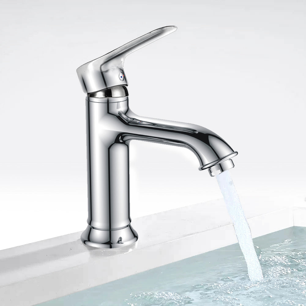  Bathroom Sink Tap Brass Single Lever Faucet Mixer Black White Chrome Gold