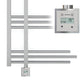 500mm Wide – 1200mm High Sydney Chrome Electric Designer Heated Towel Rail Radiator 
