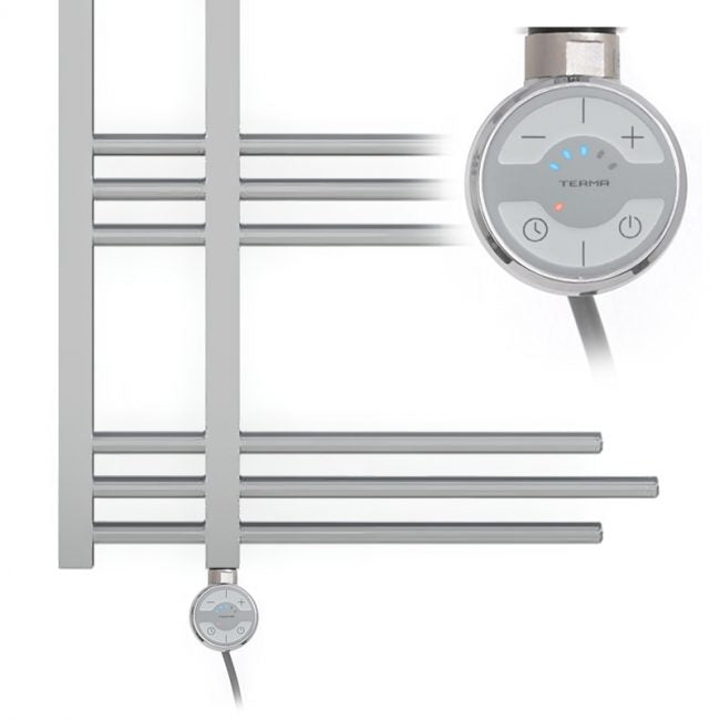  500mm Wide – 1200mm High Sydney Chrome Electric Designer Heated Towel Rail Radiator