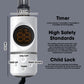 550mm Wide - 1200mm High Flat White Electric Heated Towel Rail Radiator