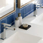 Geometric Chrome Brass Elegant Bathroom Tap KPY-1273573C