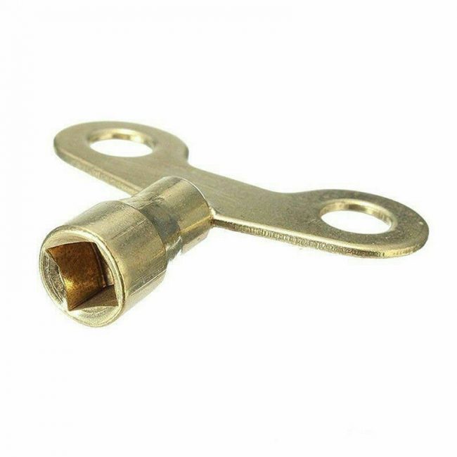 Metal Clock Type Plumbing Switch Keys For Faucet And Water Tap Key 6mm x2