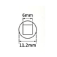 Metal Clock Type Plumbing Switch Keys For Faucet And Water Tap Key 6mm x2 