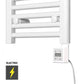 550mm Wide - 1200mm High Flat White Electric Heated Towel Rail Radiator