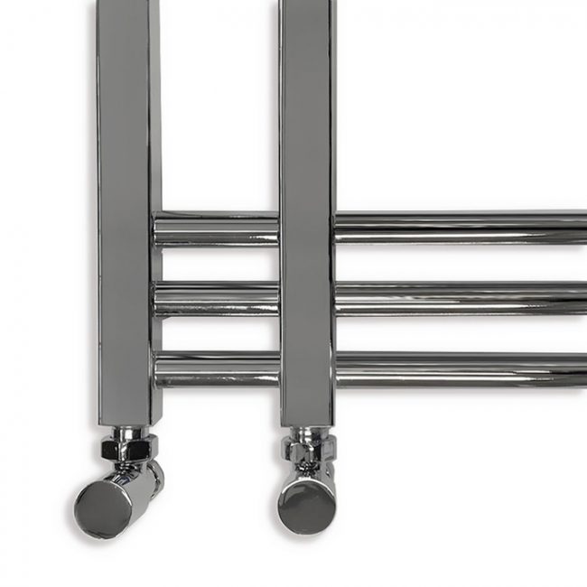 500mm Wide - 900mm High Sydney Chrome Designer Heated Towel Rail Radiator