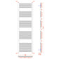 technical drawing radiator 1700mm