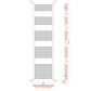technical drawing radiator 400mm 