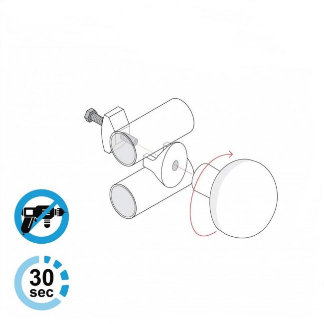 White Towel Radiator Hooks Pair – Clip-On Hangers for Heated Rails 10 ...