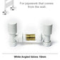 400mm Wide - 800mm High Flat White Heated Towel Rail Radiator 