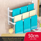 White Bathroom Towel Rack Storage Organizer, Wall Mount Hanger, Widths 30-80cm