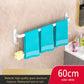 Porte-serviettes de salle de bain blanc, organiseur de rangement, support mural, largeur 30-80 cm 