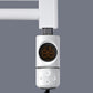 550mm Wide - 800mm High Flat White Electric Heated Towel Rail Radiator 